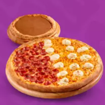 Pizza Salgada Média 30cm + Pizza Doce Mini 20cm