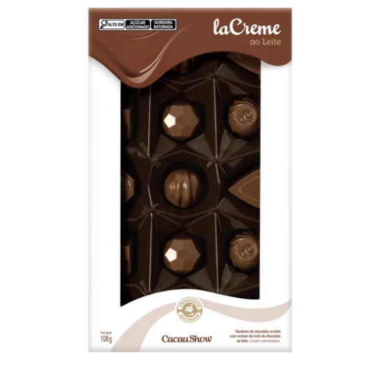 Caixa de Bombons Mini Show lacreme ao Leite 108g