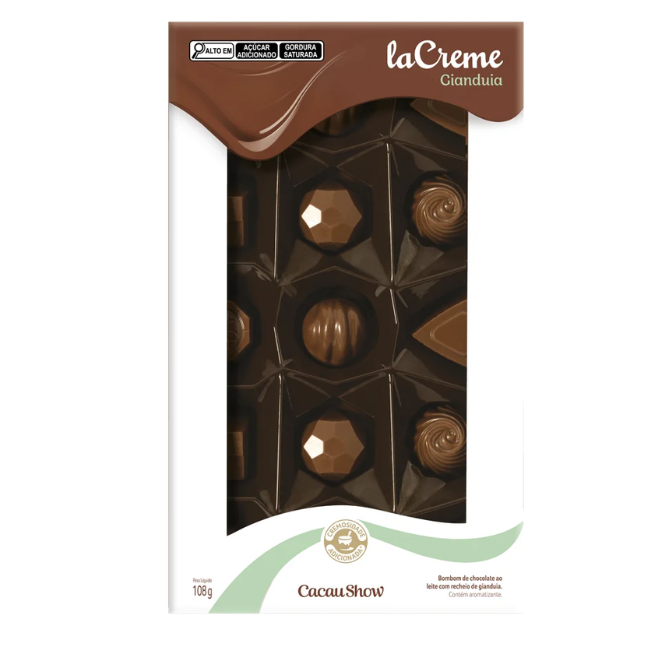 Caixa de Bombons lacreme Mini Show Gianduia 108g