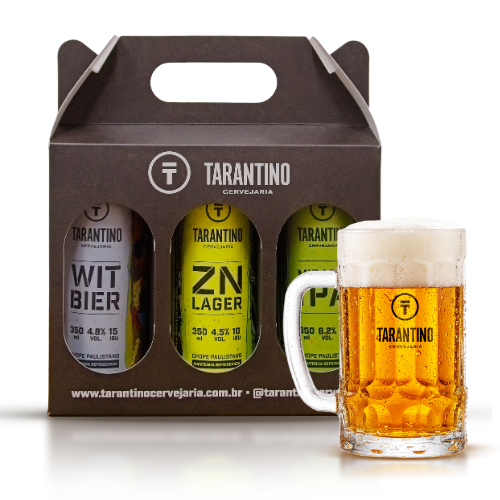 Kit Presente | Caixa com 3 Latas 350ml + Caneca 500ml