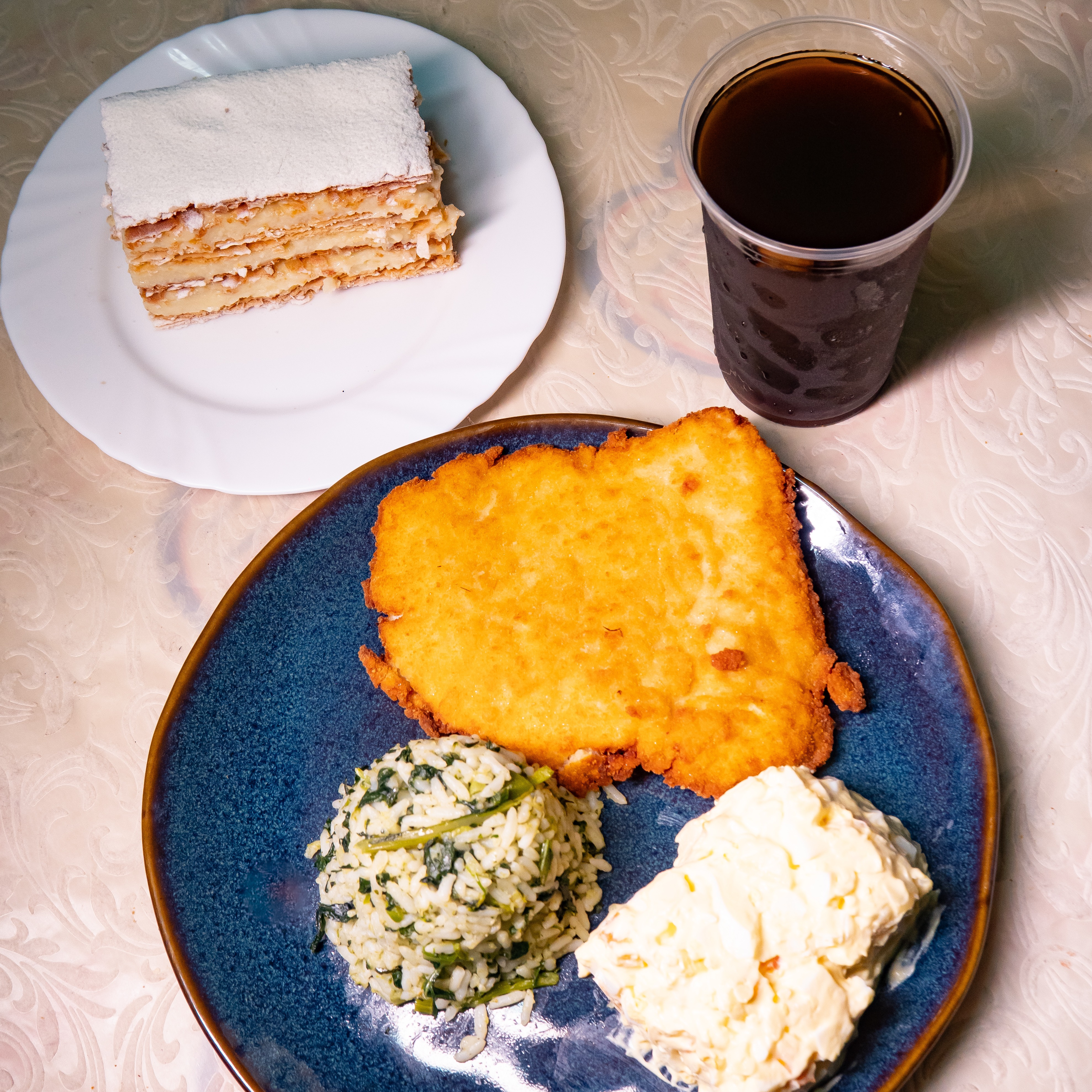  Frango a Milanesa Executivo + Mate  500 ML + Mil folhas de Creme