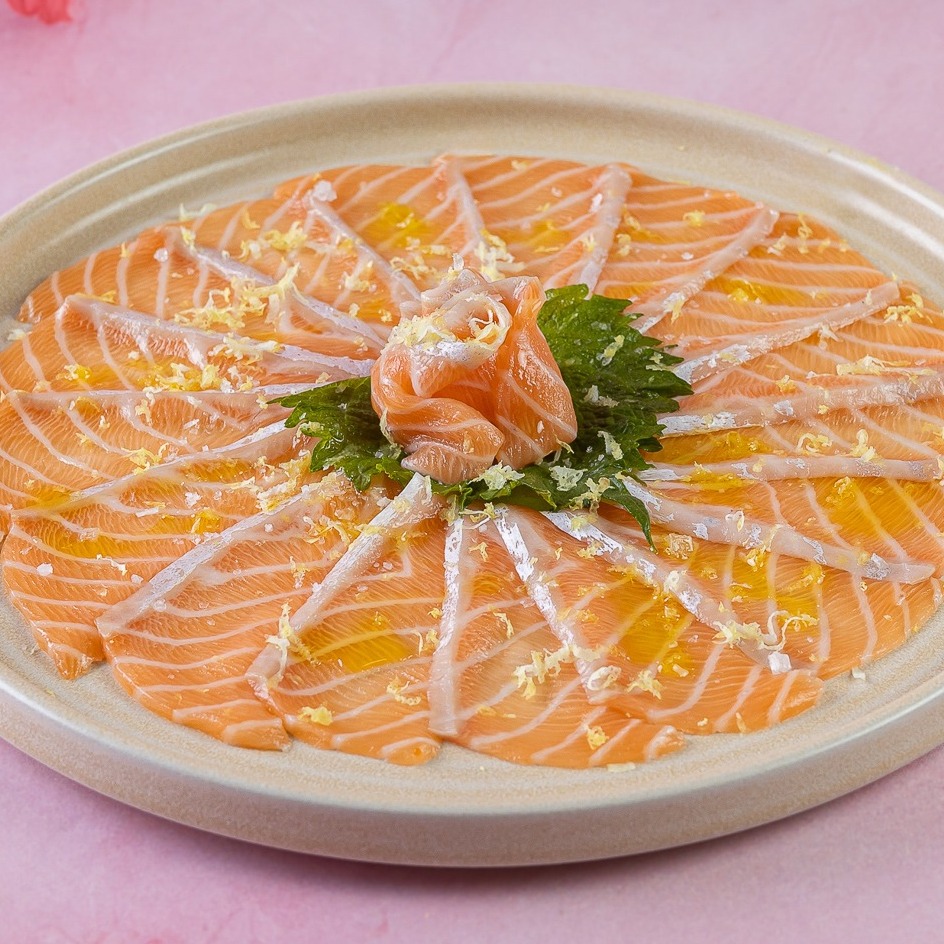 Carpaccio de Barriga de Salmão
