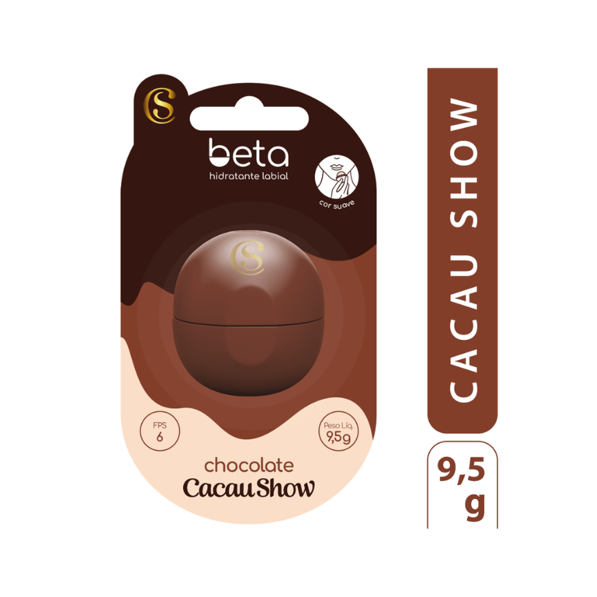 Hidratante Labial Beta Sabor Chocolate 9,5g