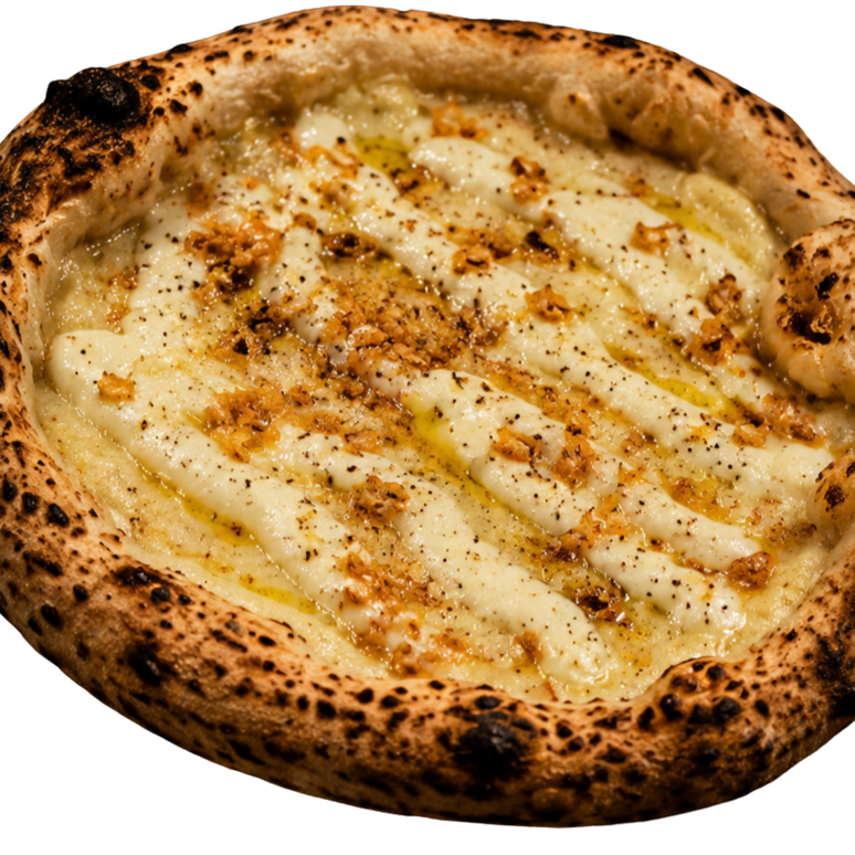 [04] Bufalo e Aglio (Mussarela de Búfala com Alho Frito)