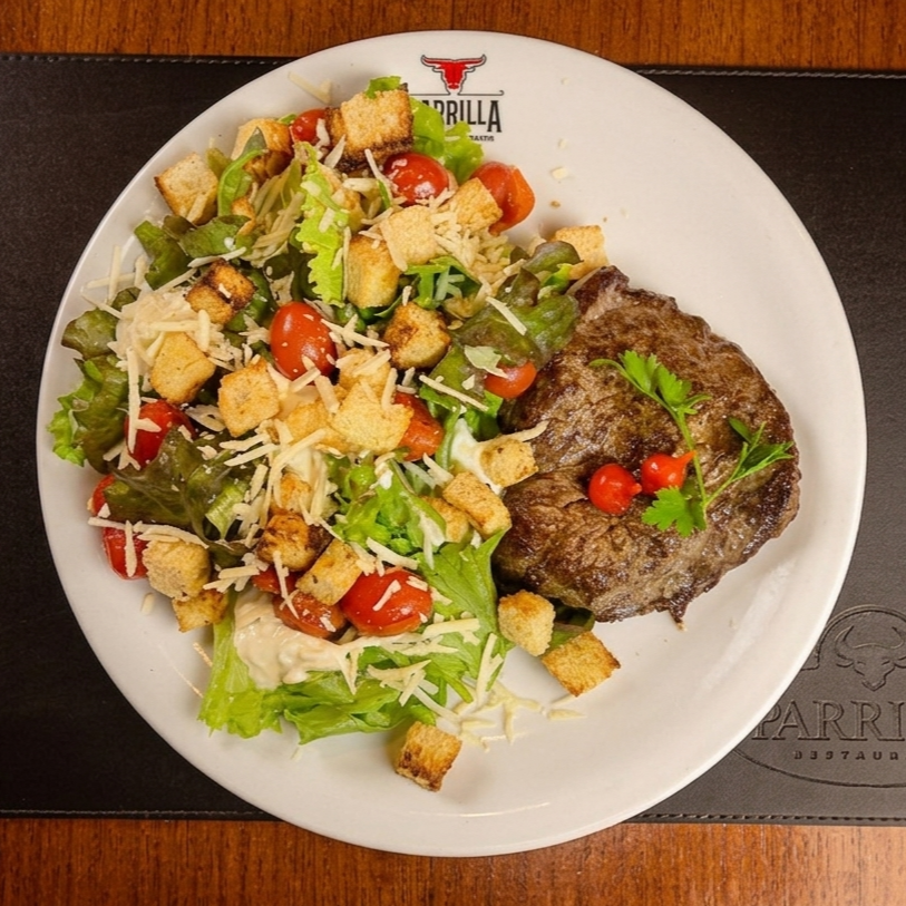 Filé e Salada (Prato Individual)