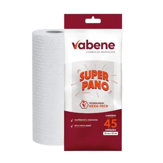 Papel Lavável e Reutilizável Vabene 45un