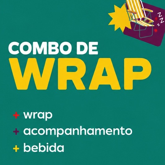 Wrap + Acompanhamento + Bebida