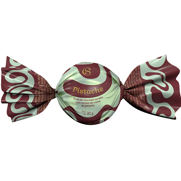 Trufa de Chocolate ao Leite e Pistache 30g