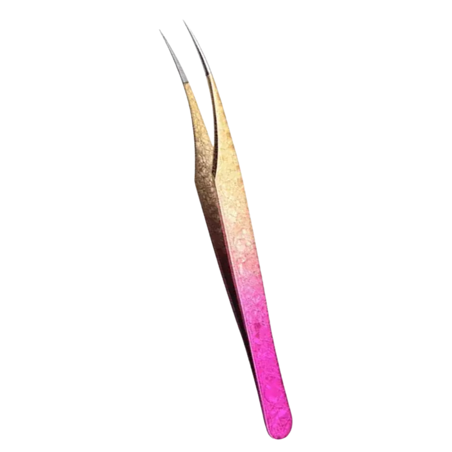 Pinça Bella Moça Dourada/Rosa Golfinho