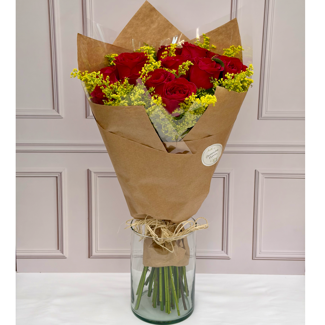 Buquê de 12 Rosas Nacionais - PROMOÇÃO