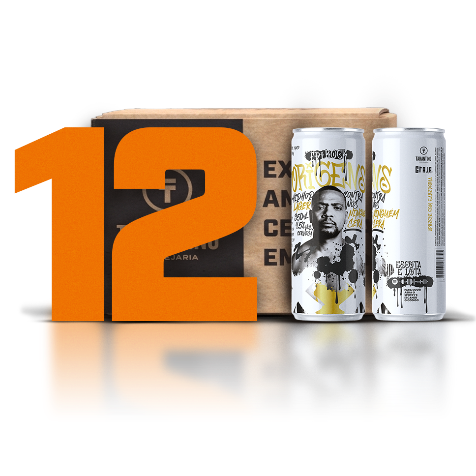 12 Pack | Hip Hop Lager | Origens | Lata 350ml + Autógrafo