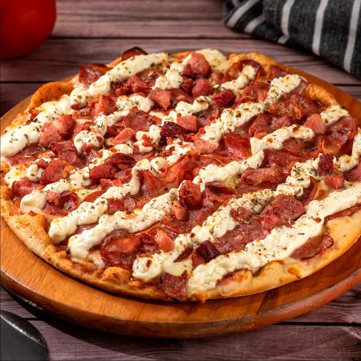 Giga - Calabresa c/ Cream cheese e Bacon