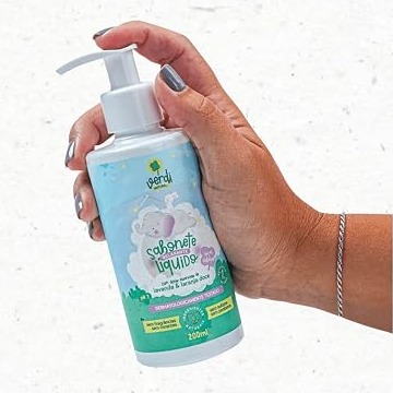 Sabonete Líquido Infantil Relaxante com Óleos Essenciais de Lavanda e Laranja Doce - 200ml