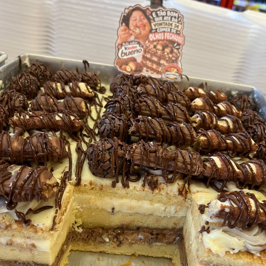 Bolo Fatia de Kinder Bueno 