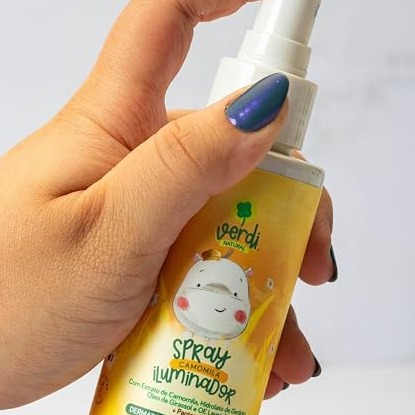 Spray Clareador de Cabelo com Camomila e Pantenol - Iluminador Natural - 120 ml