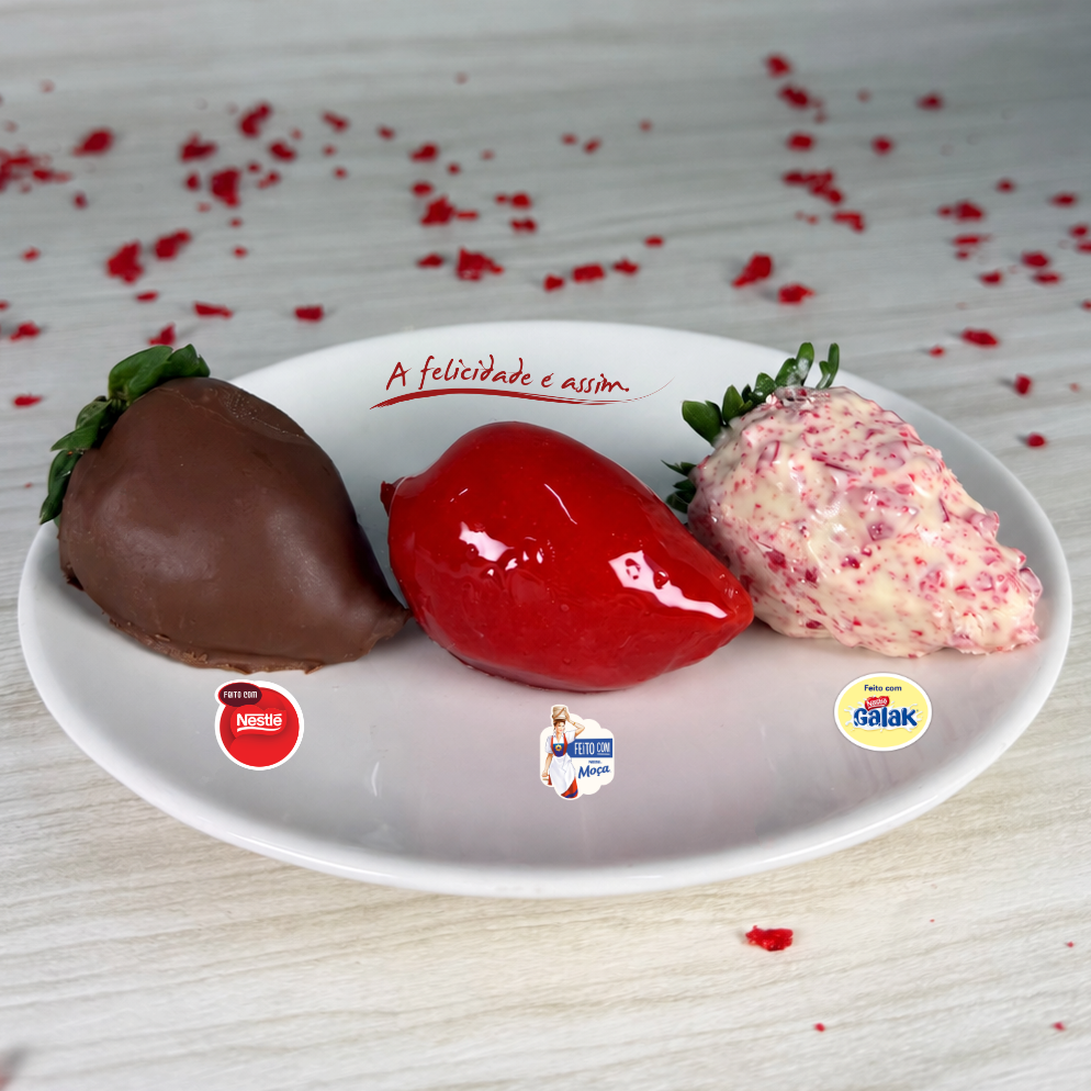 Tripla Felicidade de Morangos Sweets