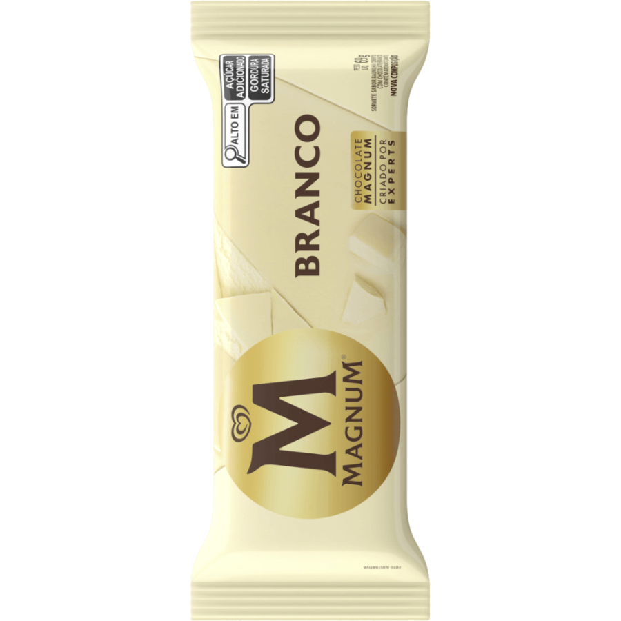 PICOLE KIBON MAGNUM BRANCO 69G