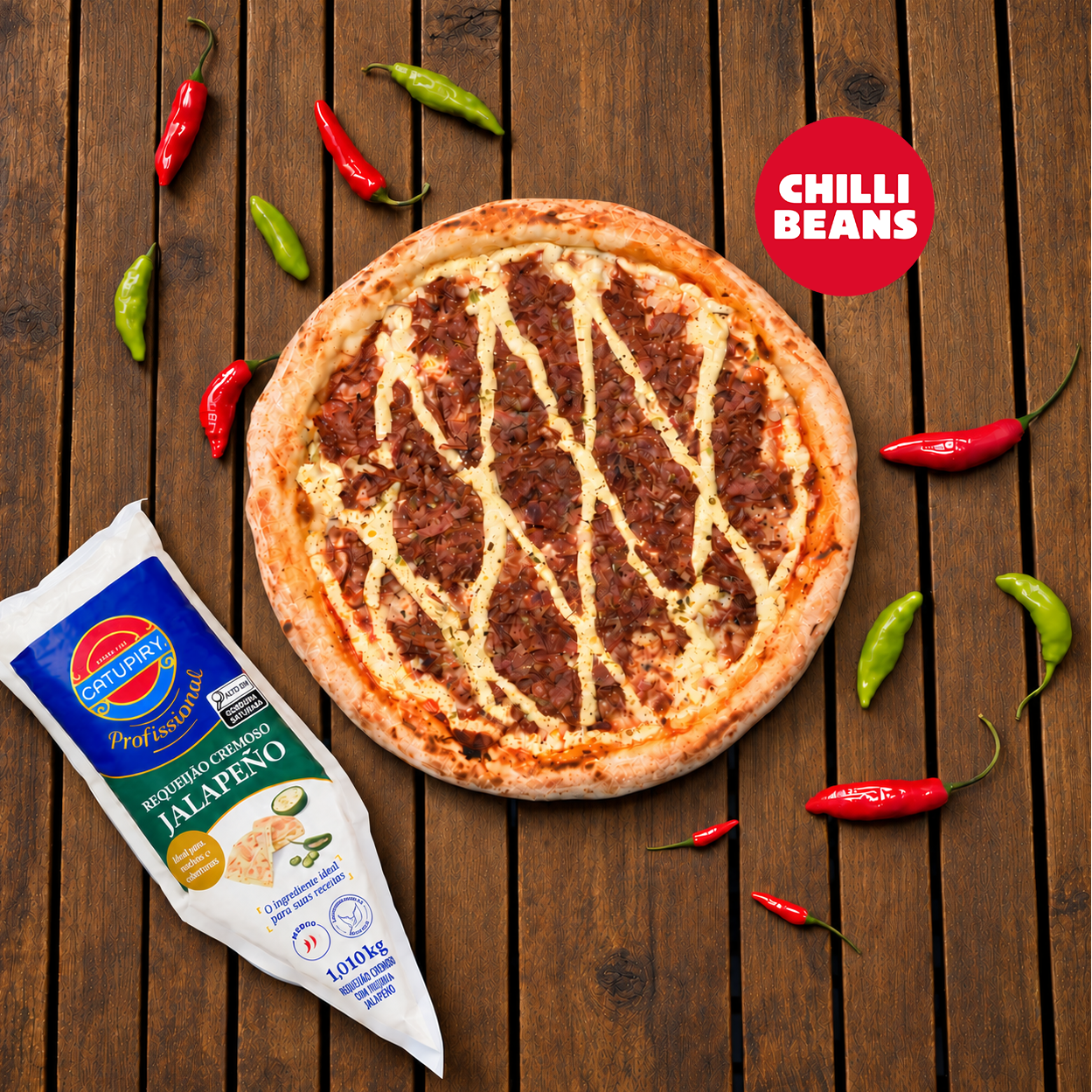 Pizza Ser Tão Chilli 35cm -🌶️🌶️