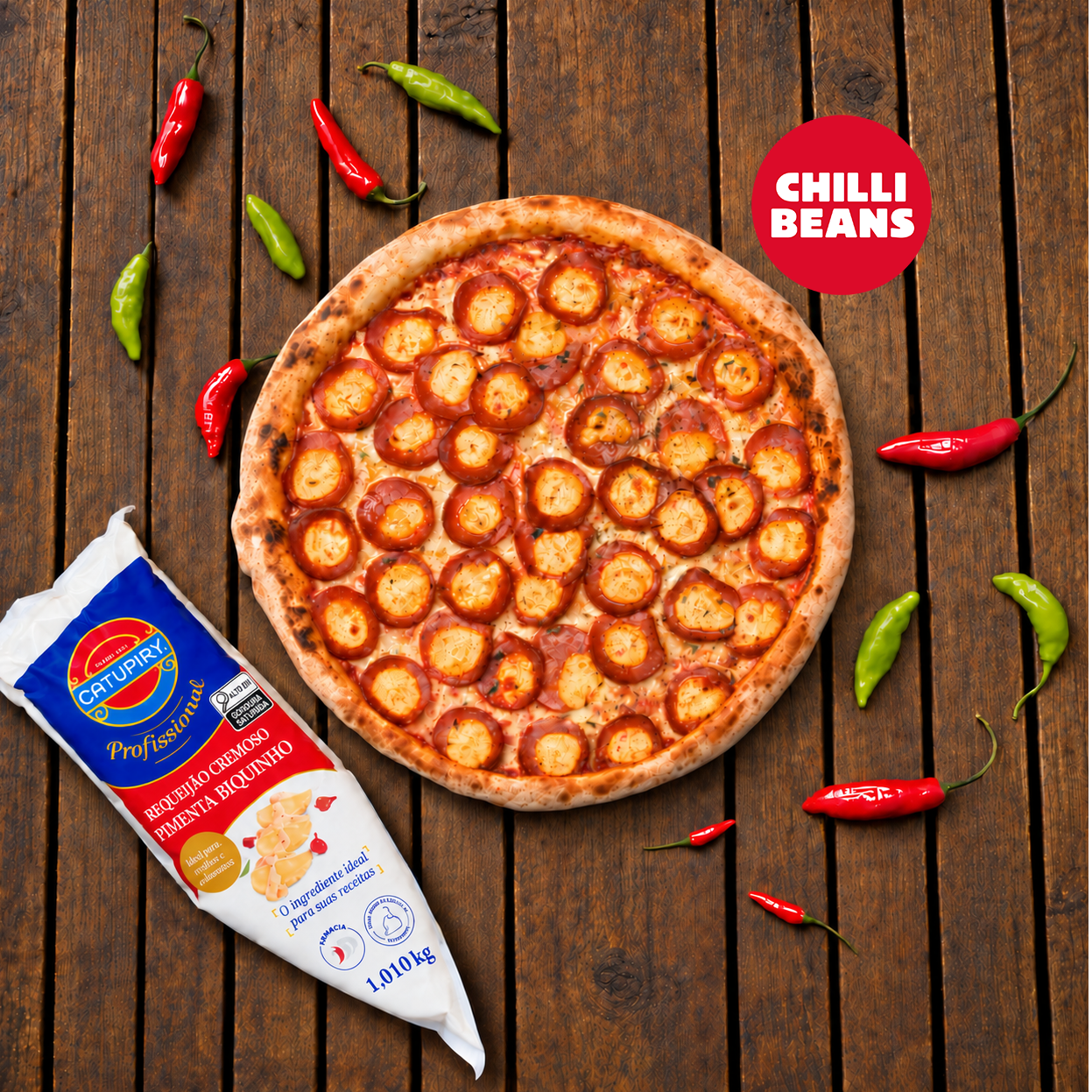 Pizza Pepper Chilli 35cm -🌶️🌶️