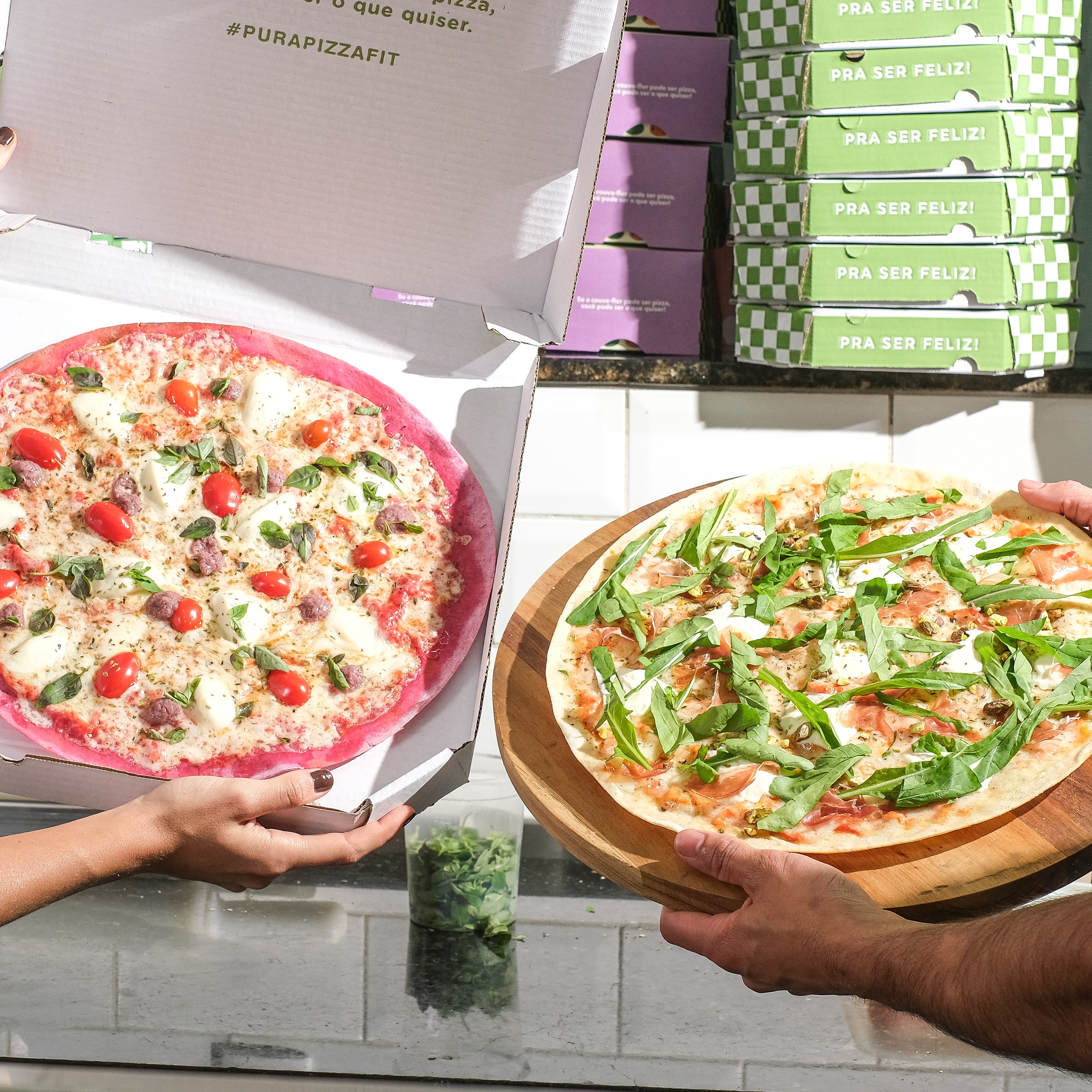 Ganhe uma Pizza P na compra de uma Pizza G