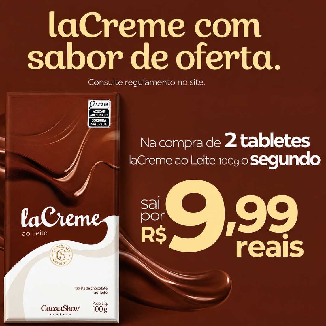 Compre 1 Barra La Creme  + 9,99 leve a 2ª