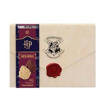 Caixa Carta de Hogwarts com Tabletes 100g