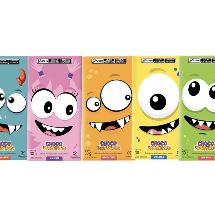 Tablete de Chocolate ao Leite Chocomonstros 30g