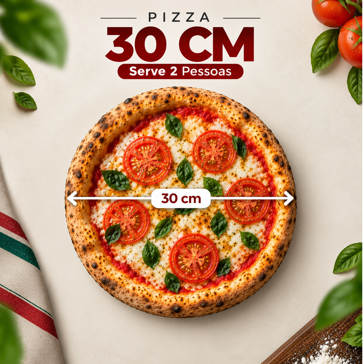 Pizza Média 30cm