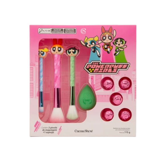 Caixa Kit Pinceis Meninas Super Poderosas 115g