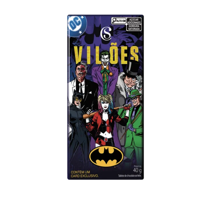 Tablete com Cards Vilões Batman 
