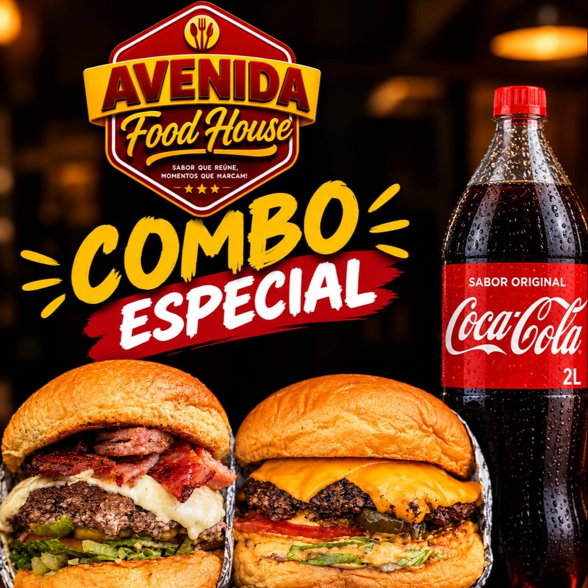 COMBO 1 X-BACON + 1 AMERICANO + COCA-COLA 2L