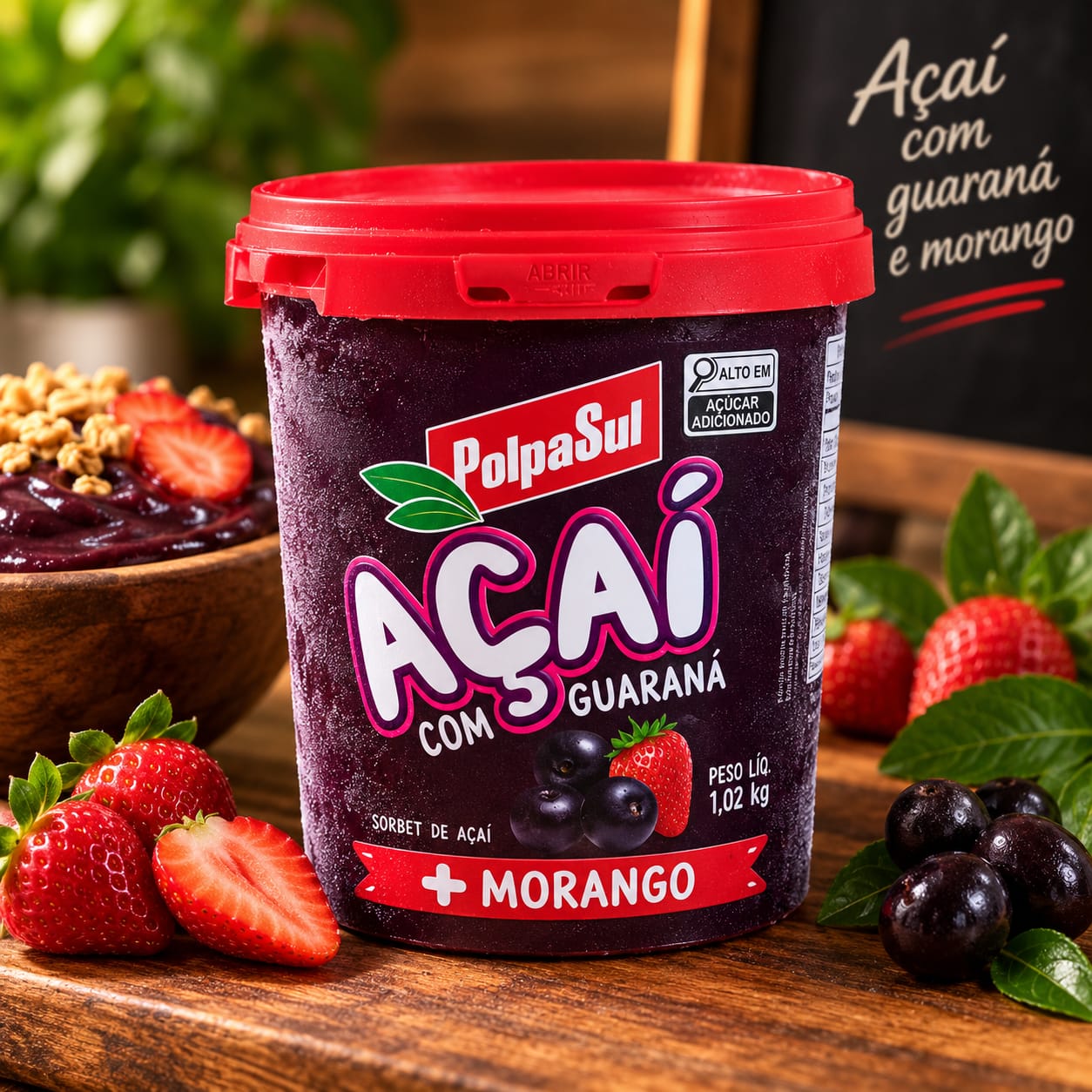 ACAI MORANGO / PT 1,020 KG / C/04 UND / OS