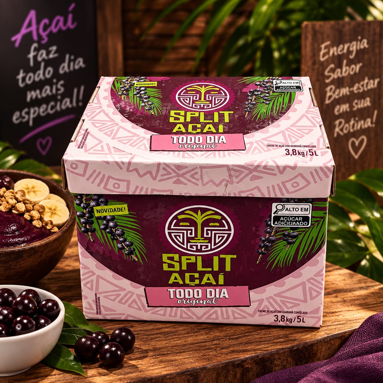 SPLIT ACAI ORIGINAL / TODO DIA / RX / CXA 05 LT / UND