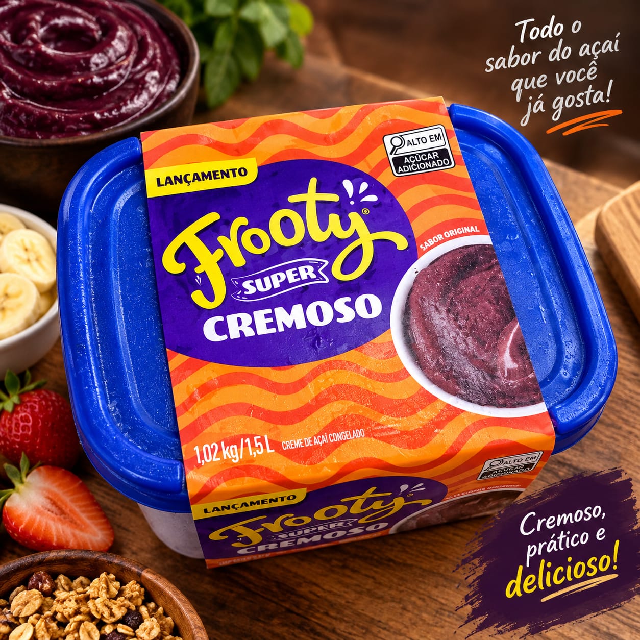 FROOTY ACAI CREMOSO / TRADICIONAL / LA / 9 X 1,5 L / UND