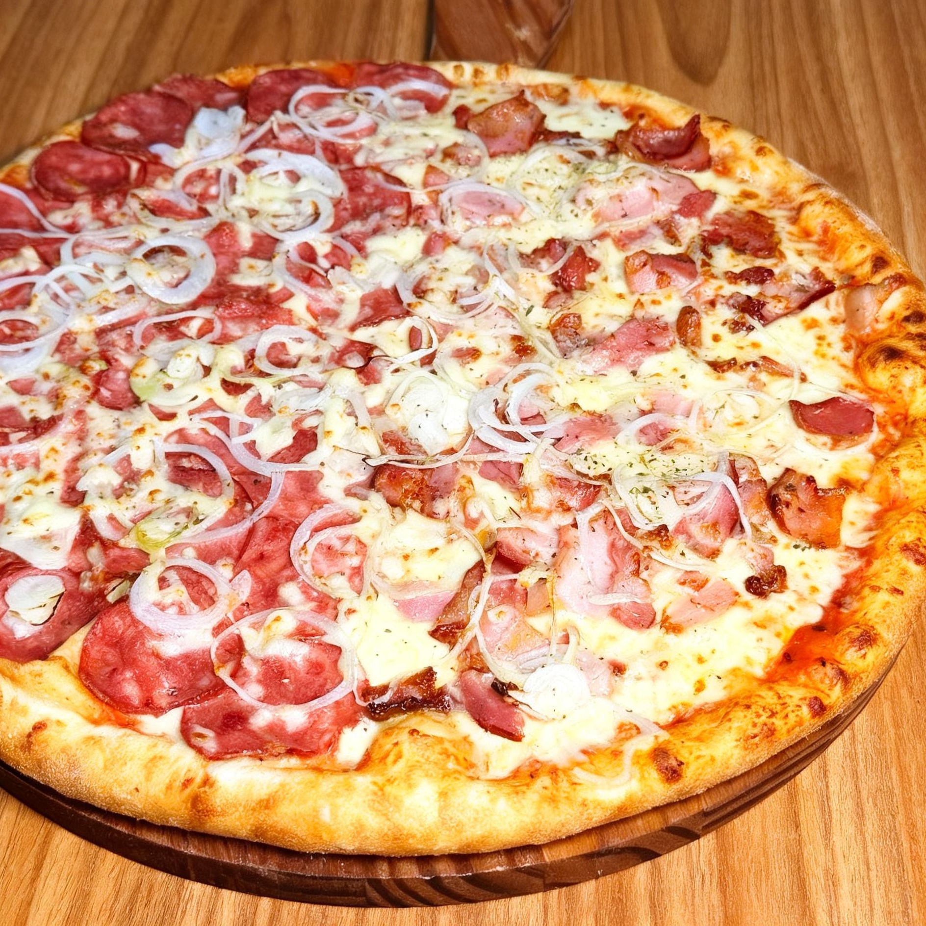 PIZZA GRANDE 35cm Meia Calabresa Meia Bacon