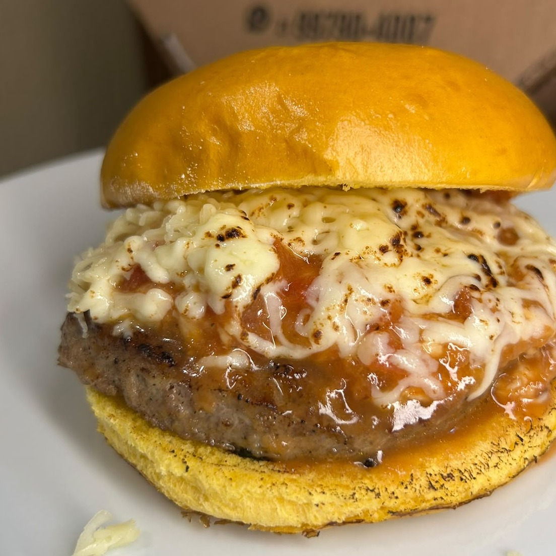 Hamburguer picanha a parmegiana 