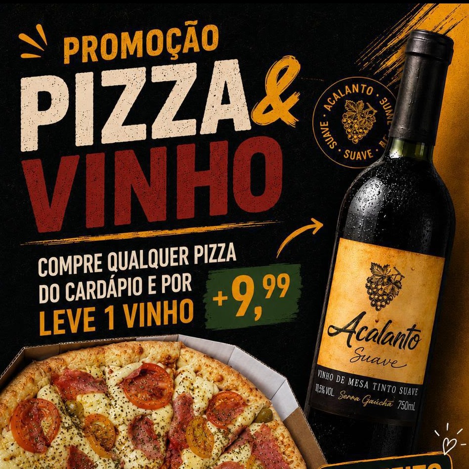 PIZZA + VINHO