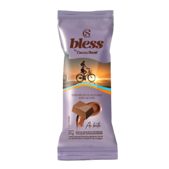Tablete Bless Zero Açúcar e Zero Lactose de Chocolate ao Leite 20g