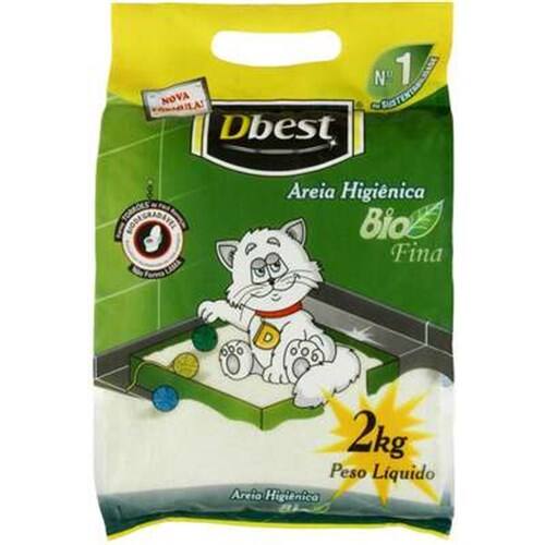 Areia Higiênica Dbest Bio Fina 2kg