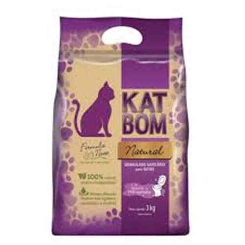 Areia Higiênica Katbom Natural Roxo 3kg