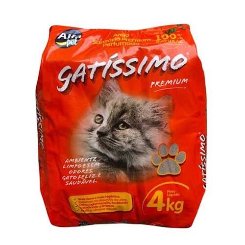 Areia para Gatos Gatissimo Alfa Pet 4kg