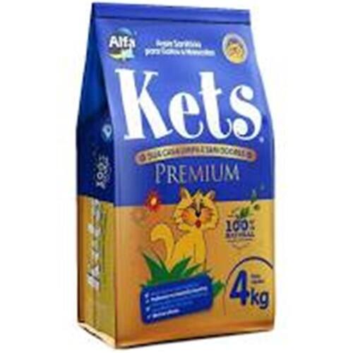 Areia Sanitária para Gatos Kets Premium 4kg