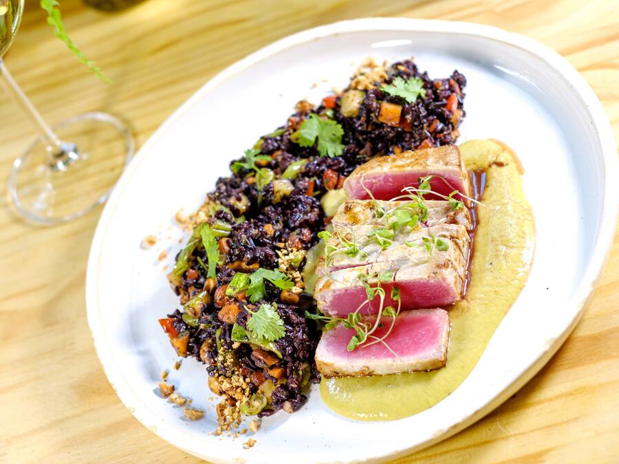 Atum selado ao molho Thai