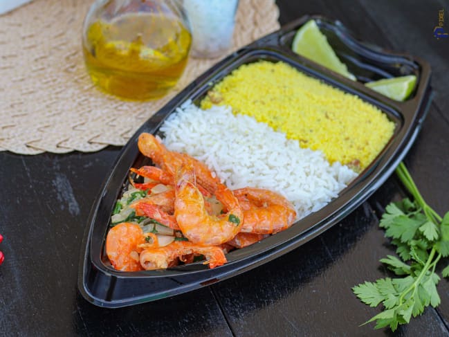 Barca Camarão Arroz e Farofa