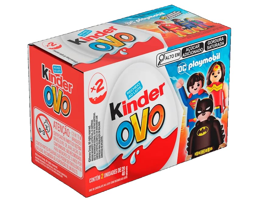 Caixa c/ 2un - Kinder Ovo D.C Playmobil