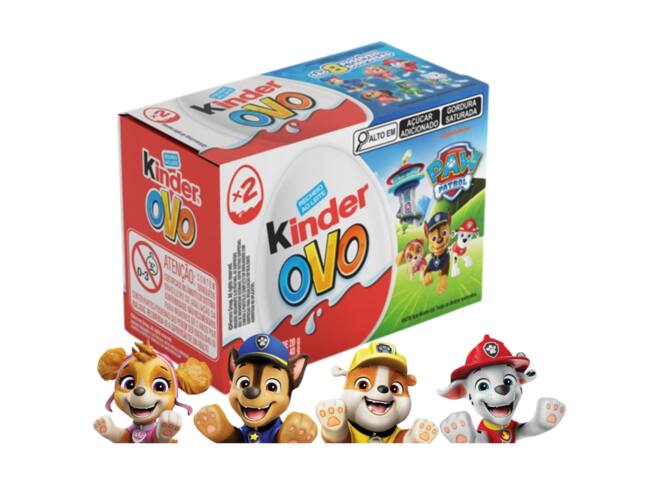 Caixa c/ 2un - Kinder Ovo Patrulha Canina