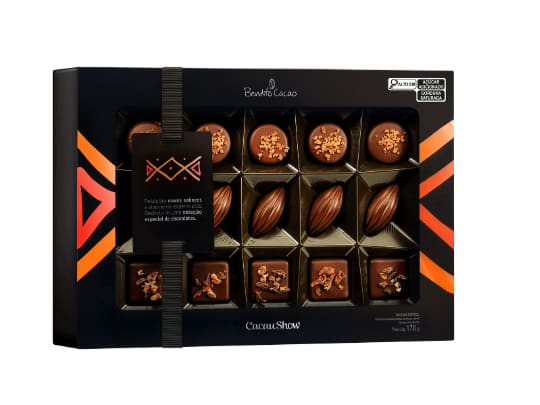 Caixa de Bombom Bendito Cacao 170g