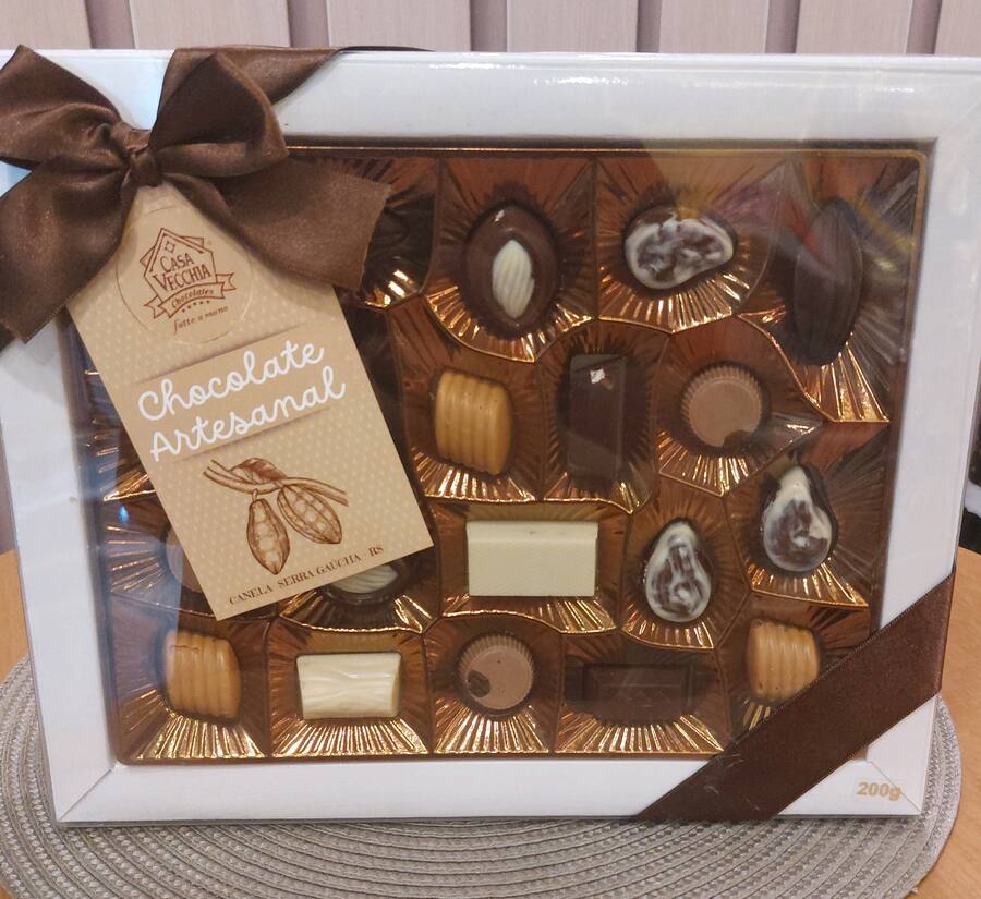 Caixa de bombom Venti 200g Casa Vecchia