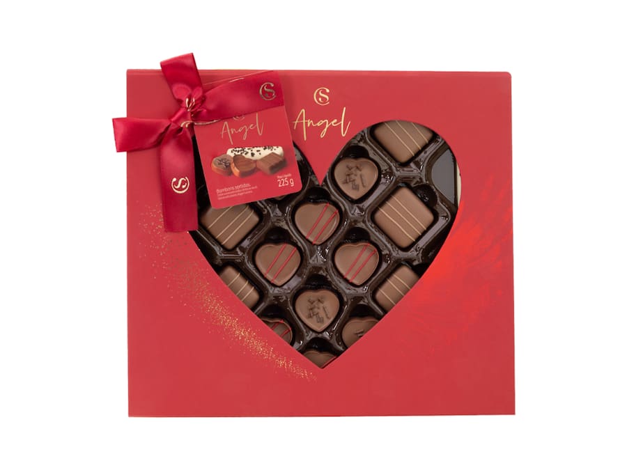 Caixa de Bombons Coração Sortidos 225g