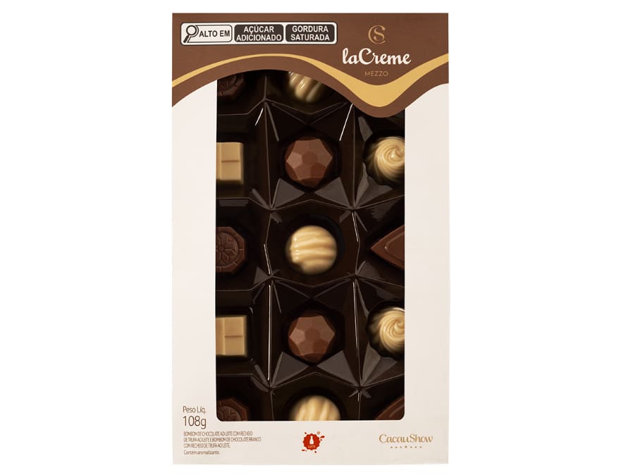 Caixa de Bombons Mini Show laCreme Sortido 108g